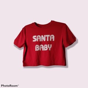 Colsie red cropped top